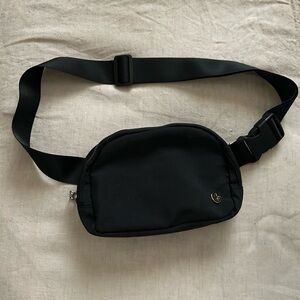 Black Nylon Belt Bag NWOT